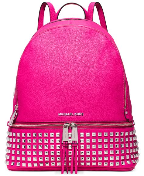 michael michael kors rhea zip studded backpack